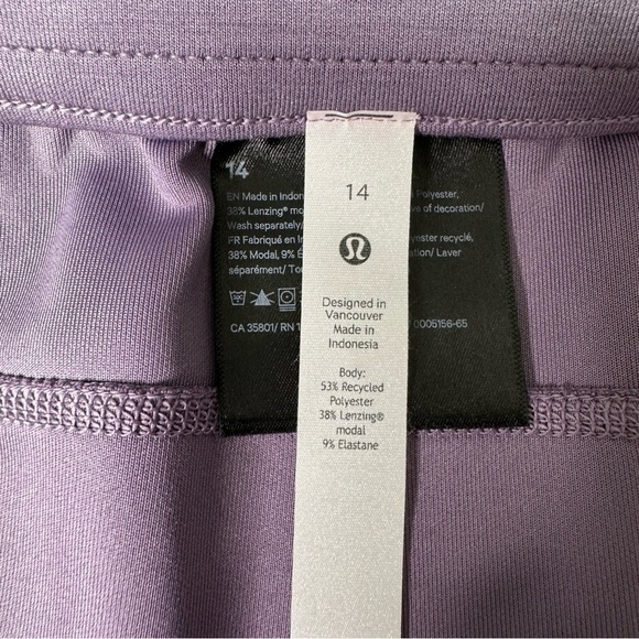Lululemon Softstreme High Rise Pant Athletic Pants Purple Ash 14 NWT - Picture 10 of 10